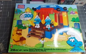 The Smurfs Symphony Mega Bloks Mega Blok Set Number 10719 Has 218 Pieces - Picture 1 of 4