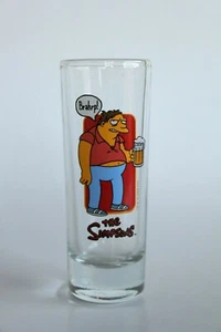"BARNEY, TOWN DRUNK" THE SIMPSONS SCHNAPSGLAS, 2000 FOX, TRINKEND "BRAHP!!" - Bild 1 von 2