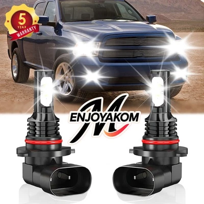 For Dodge Ram 5500 2008-2010 8000lm 2x LED Fog Driving Light Bulbs Kit White - Image 1 of 4