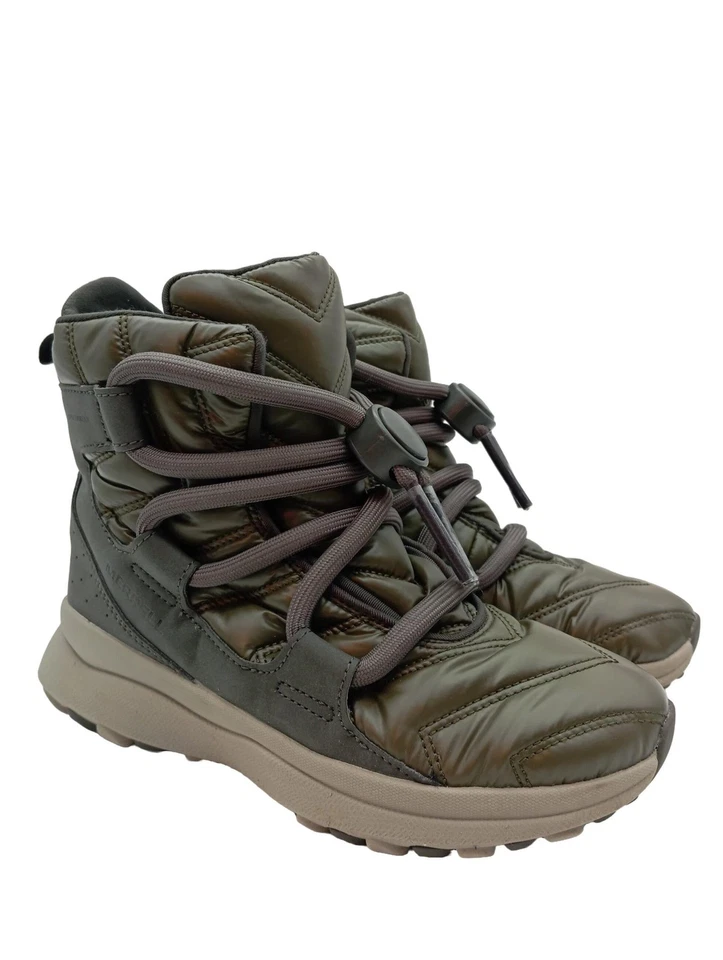 MERRELL Botines de invierno Mujeres Botines Talla EU 37 caqui-negro look casual - Imagen 1 de 4
