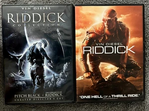 Pitch Black (2000) / Chronicles of (2004) / Riddick (2013) (DVD VG) Vin Diesel - Picture 1 of 5