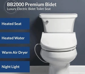 Bio Bidet BB-2000 Elongated Smart Toilet Seat - White - Picture 1 of 7