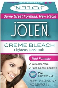 Jolen Creme Bleach con Aloe Vera – Fórmula Suave para Aclarar Vello Oscuro – 30 - Imagen 1 de 1