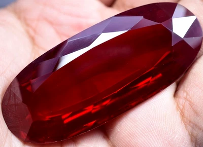 Natural 206.95 Ct Blood Red Ruby Mozambique GGL Certified Loose Gemstone - Image 1 of 4