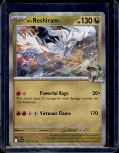 N's Reshiram SV09: Gemeinsame Reise Pokémon #116/159 Holo Rare NM+ - Bild 1 von 2