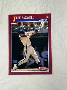 Tarjeta de novato Jeff Bagwell 1991 Score Rookie & Traded 96T Houston Astros - Imagen 1 de 7