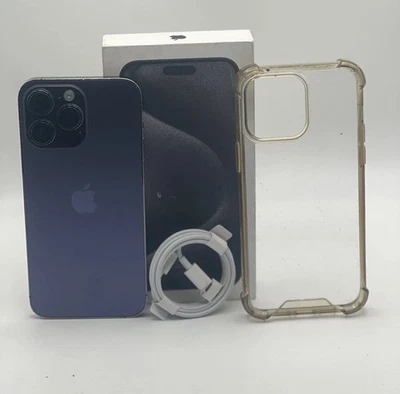 Apple iPhone 14 Pro Max 128GB (Unlocked) Deep Purple +Extras-BH 87%-Good - Image 1 of 3