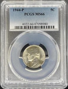 1944 Jefferson Nickel MS66 PCGS (#PA47098980) - Picture 1 of 2