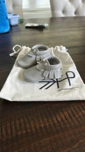 Frisch gepflückte Mokassins hellgrau Leder 0 - Bild 1 von 7