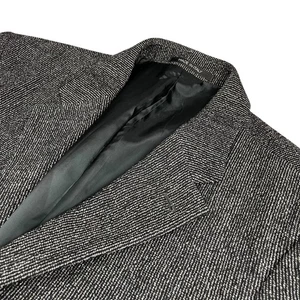Giorgio Armani Men's Wool Blend 3-Button Blazer Black Stripe • Italy • 42L US - Picture 1 of 12