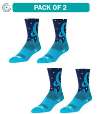 SockGuy Crew Kraken Sock Blue Lg/xl Double Stitched Heel and Toe Ultra Wicking