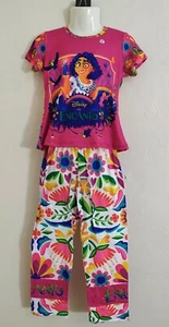 Disney Encanto girl pajama pants set multicolor ages 6/8 sleepware - Picture 1 of 6