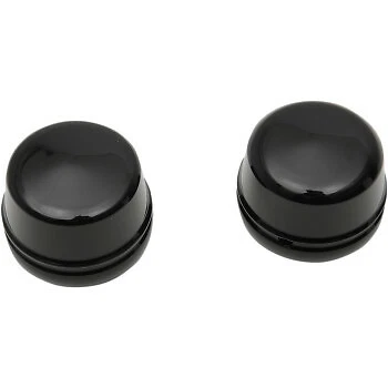 Front Axle Caps COVERS Gloss Black Harley Davidson 2000-2007 FLT TOURING - Image 1 of 1