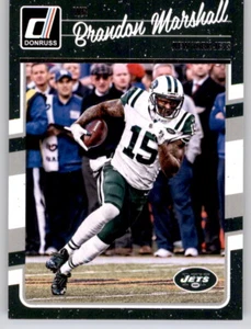 2016 Donruss Brandon Marshall NFL PWE Base Card Jets #211 - Picture 1 of 2