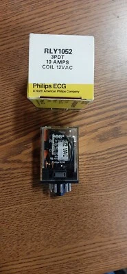 ECG RLY1052 Relay 12 VAC 3PDT 10 Amp 11 pin, - Image 1 of 3