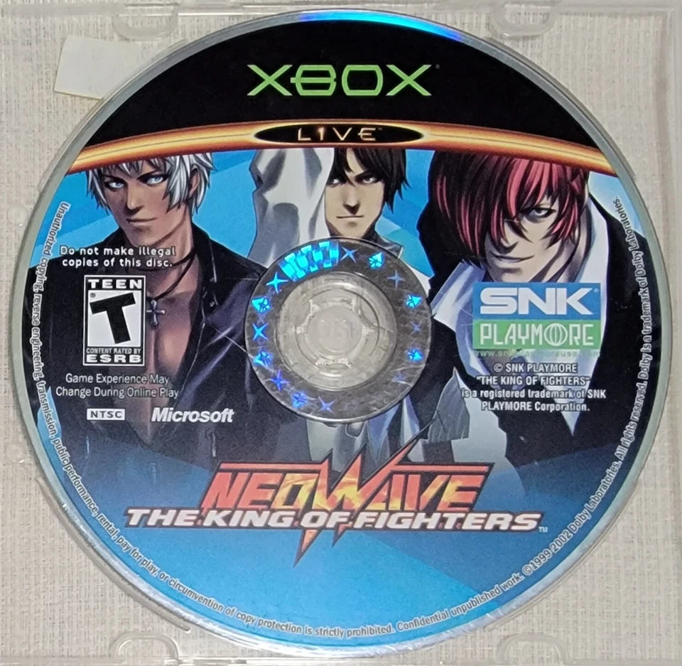 Disco Neowave - The King of Fighters somente! Xbox original quase em perfeito estado testado funciona! - Imagem 1 de 1