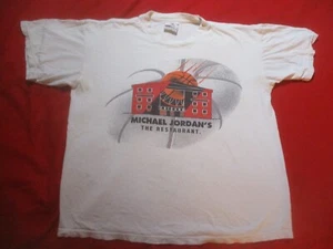 Vintage 90s Nike Michael Jordan's The Restaurant T Shirt Men's Lg. Made in USA - Picture 1 of 6