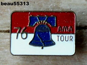 ⭐AMA AMERICAN MOTORCYCLIST ASSOCIATION 1976 TOUR AWARD BICENTENNIAL HAT PIN - Picture 1 of 1