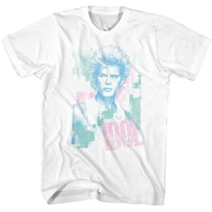 Billy Idol Pastel Billy Men's T Shirt Punk Rock Music Merch - Picture 1 of 5