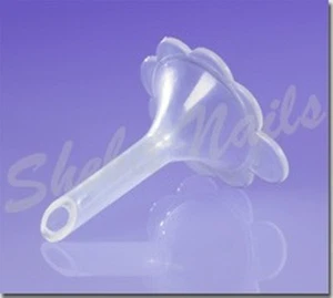 Mini embudo de plástico de flor delgada reutilizable de 25 mm - paquete de 50 embudos - Imagen 1 de 2
