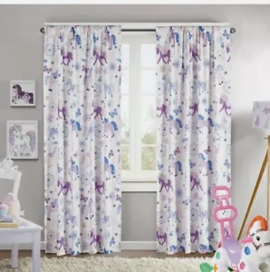 Mainstays Set Bambini Pannelli Finestre Unicorno 52 IN X 84 IN Ogni Pannello... - Foto 1 di 7