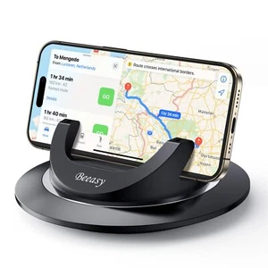Support Telephone Voiture Porte Téléphone Voiture Tableau de Bord Silicone Ro... - Photo 1 sur 7