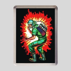 BRAKER CARD ART 50 mm x 35 mm magnete acrilico frigorifero GI Joe un vero eroe americano - Foto 1 di 2