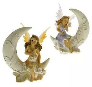 COMMUNION CHOCOLATIER BAPTISM BIRTHDAY FAIRY OF DREAMS SITTING MOON 2 ACE - Picture 1 of 2