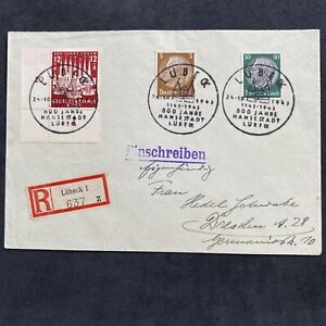 D.R Reco Brief MiF - Sonderstempel Lübeck 24.10.1943 - A443