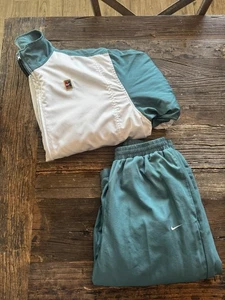 Vintage 90s Nike Challenge Court Tennis Tracksuit Athletic Green Baggy Windbreaker M - Bild 1 von 9