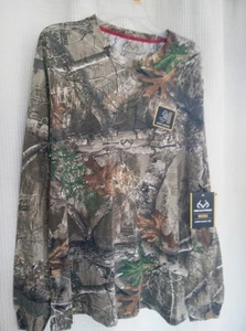 Men’s Realtree Long Sleeve  EDGE Camouflage  L 100% Polyester FREE SHIP - Picture 1 of 4
