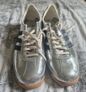 Adidas Originals SL 72 OG Womens Trainers - Size UK 7 - Metallic Silver & Grey - Picture 1 of 9