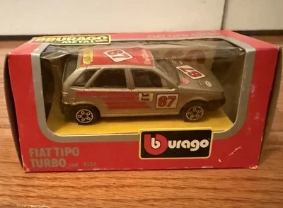Bburago Fiat Tipo blue 1/43 metal Vintage Made in Italy - Image 1 of 3