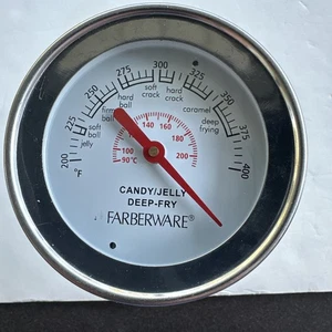 Vintage Faberware Candy Jelly Deep Fry Thermometer 6.75” 200°-400° - Picture 1 of 3