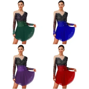 Abiti donna body dress balletto danza balletto maglia glitterata irregolare - Foto 1 di 59