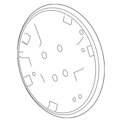 For Dodge Avenger 2008-2009 Dodge 5191297AA Rear Left Brake Backing Plate - Image 1 of 4