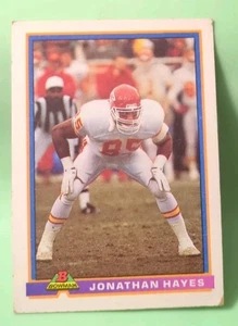 Jonathan Hayes - Kansas City Chiefs #228 - 1991 Bowman - Picture 1 of 2