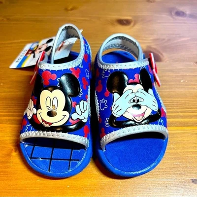 Sandalias Disney Mickey Mouse bebé niño talla 4 nuevas con etiquetas Foto 1 de 4