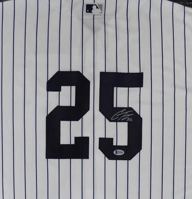 ¡OFERTA! Jersey Yankees Gleyber Torres Auto Blanco Majestic Cool Base Talla XL Beckett Foto 1 de 4