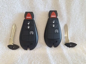 Set of 2 Remote Key Fobs for Nissan - 4 Buttons, Lanyard, Blank Keys - Foto 1 di 7