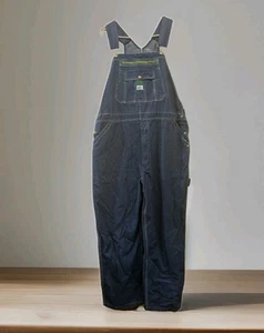 NWT Liberty Blue Denim Zipped Pocket Adjustable Straps Overalls Size 42x30 - Picture 1 of 5