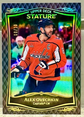 CAMISETA # PARTIDO! 2023-24 Cubierta Superior Estatura Negro Alex Ovechkin 8/10!  ¡CAPITALES! Foto 1 de 3