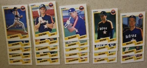 1990 Fleer Houston Astros Team Set - Craig Biggio, Ken Caminiti + - Picture 1 of 1