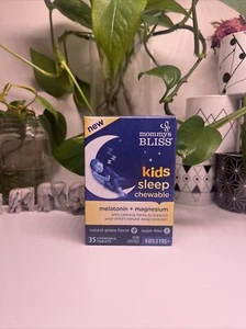 Mommy's Bliss Kids Sleep Chewable Tablets 35ct - Melatonin + Magnesium Exp.03/25 - Picture 1 of 6