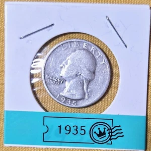 1935 WASHINGTON QUARTER  - Picture 1 of 2