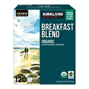 Kirkland Signature Caffè Biologico Miscela Colazione K-Cup Cialda, 120 pezzi - Foto 1 di 3