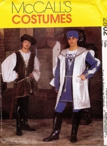 McCall's Men's Renaissance Costume Pattern 2802 Size S-M UNCUT - Picture 1 of 2