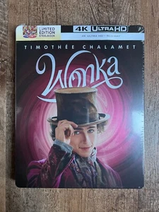 Wonka w. V3 Steelbook (4K UHD + Blu-ray, 2023, EU Import, Region Free) *NEW* - Picture 1 of 5