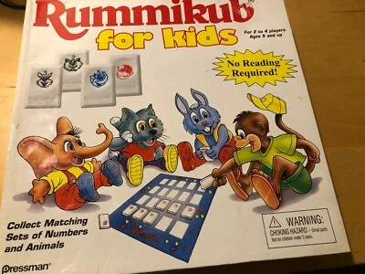 Rummikub for Kids Tiles Board Game by Pressman Games 2005 - 100% Complete  - Image 1 of 2