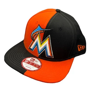 Miami Marlins Hat Cap New Era 9FiFTY Snapback Two Tone Adjustable - Picture 1 of 12
